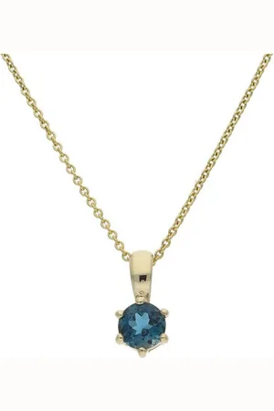 JuwelmaLux Kettenanhänger Anhänger 333/000 (8 Karat) Gold Blautopas London Blue JL39- (1-tlg), Schmuckanhänger - Verkäufer: Juwelier-Bacak