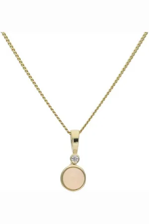 JuwelmaLux Kettenanhänger Anhänger 333/000 (8 Karat) Gold mit Opal JL39-02-0473 (1-tlg), Schmuckanhänger - Verkäufer: Juwelier-Bacak