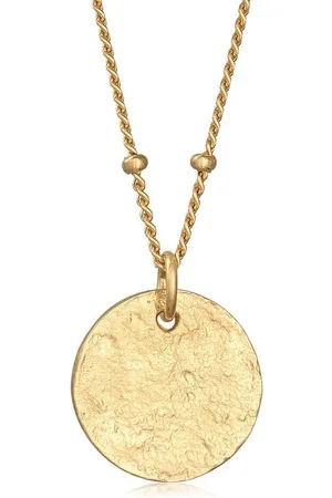 Elli Kette mit Anhänger Kugelkette Disc Plättchen 925 Silber, Kugel - Verkäufer: JULIE & GRACE GmbH