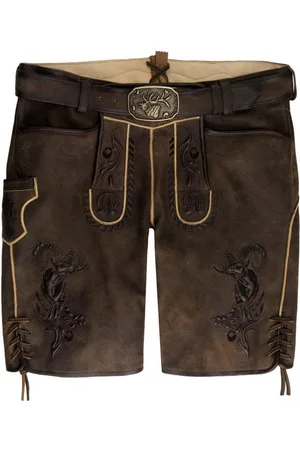 SPIETH & WENSKY Trachtenlederhose Lederhose Herren kurz - DOUGLAS - zeder/ - Verkäufer: Alpenwahnsinn Tracht & Lifestyle
