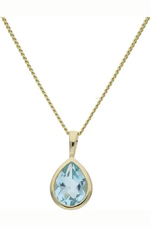 JuwelmaLux Kettenanhänger Anhänger 333/000 (8 Karat) Gold mit Blautopas JL39-02-0429 (1-tlg), Schmuckanhänger - Verkäufer: Juwelier-Bacak