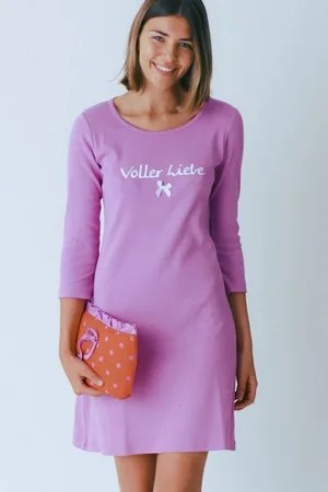 LOUIS & LOUISA Schlafanzug Nachthemd Damen - VOLLER LIEBE - soft pink - Verkäufer: Alpenwahnsinn Tracht & Lifestyle