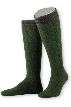 LUSANA Trachtensocken Kniestrümpfe Herren - L8995R - marine, braun, tanne - Verkäufer: Alpenwahnsinn Tracht & Lifestyle