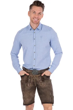 Mark Maddox Trachtenlederhose Lederhose Herren kurz - KOCHELSEE - smoke - Verkäufer: Alpenwahnsinn Tracht & Lifestyle