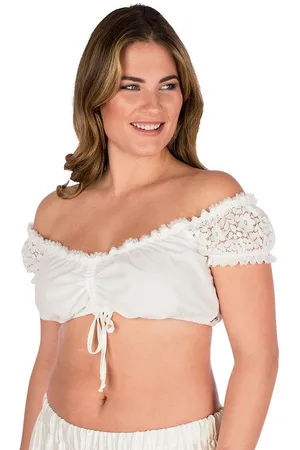 SPIETH & WENSKY Dirndlbluse Dirndlbluse - ARIELLE - creme - Verkäufer: Alpenwahnsinn Tracht & Lifestyle