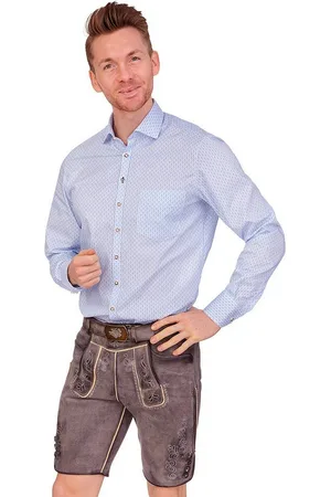 Mark Maddox Trachtenlederhose Lederhose Herren kurz - HARTMUT - kohle - Verkäufer: Alpenwahnsinn Tracht & Lifestyle