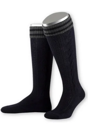 LUSANA Trachtensocken Kniestrümpfe Herren - L8995R - marine, braun, tanne - Verkäufer: Alpenwahnsinn Tracht & Lifestyle