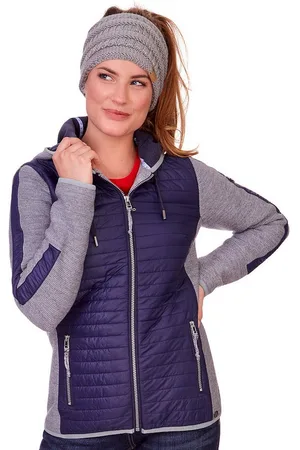 SPIETH & WENSKY Outdoorjacke Steppjacke Damen - SODE - dunkelblau/grau - Verkäufer: Alpenwahnsinn Tracht & Lifestyle