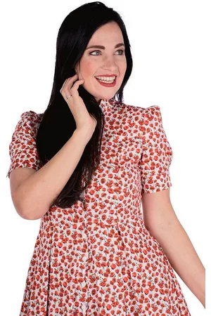 Femkit Trachtenkleid Sommerkleid - EVELYN - creme/mohn - Verkäufer: Alpenwahnsinn Tracht & Lifestyle