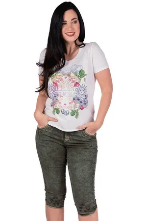 hangOwear Trachtenjeans Trachtenjeans Damen - HENDRINA KB - army green - Verkäufer: Alpenwahnsinn Tracht & Lifestyle
