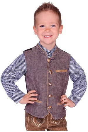 Mark Maddox Trachtenjacke Kinderweste - OLIVER KID - kiesel - Verkäufer: Alpenwahnsinn Tracht & Lifestyle