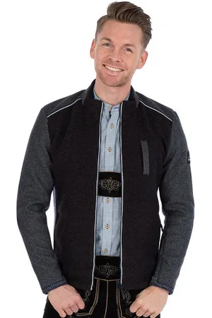 SPIETH & WENSKY Outdoorjacke Walkjacke Herren - WOLFACH - schwarz/grau/nachtblau - Verkäufer: Alpenwahnsinn Tracht & Lifestyle