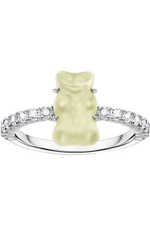 Thomas Sabo Fingerring x HARIBO Schmuck: Ring mit Goldbär, mit Kristallglas, Zirkonia (synth)