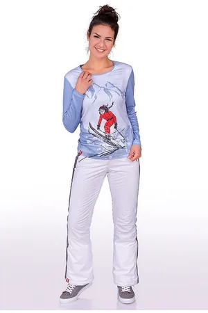 Almgwand Trachtenjeans Skihose Damen - SCHÜSSELKOPF - weiß/ meliert - Verkäufer: Alpenwahnsinn Tracht & Lifestyle