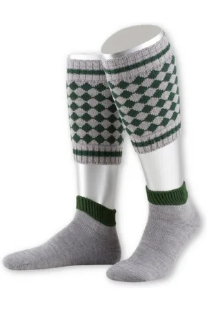 LUSANA Trachtensocken Loferl - KARO - /tanne, braun - Verkäufer: Alpenwahnsinn Tracht & Lifestyle