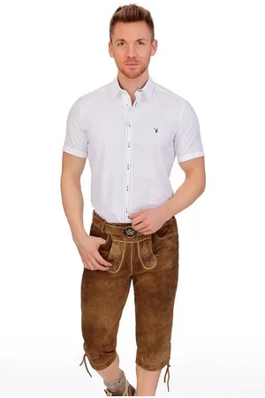SPIETH & WENSKY Trachtenlederhose Kniebundlederhose - VITTORIO II - biber, nutria - Verkäufer: Alpenwahnsinn Tracht & Lifestyle