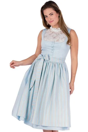 Hammerschmid Dirndl Midi Dirndl 2tlg. - PILLERSEE - eisblau/beige - Verkäufer: Alpenwahnsinn Tracht & Lifestyle