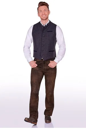 SPIETH & WENSKY Trachtenlederhose Lederhose lang - TASSILO - lava - Verkäufer: Alpenwahnsinn Tracht & Lifestyle