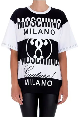 Moschino T-Shirt COUTURE Milano Oversize T-shirt Shirt Loose Fit Streifen Tee - Verkäufer: eldigo