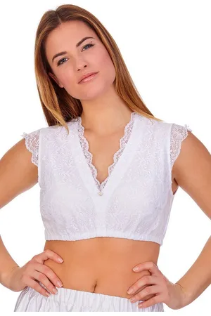 MARJO Dirndlbluse Dirndlbluse - ALMUT-DORO - , creme - Verkäufer: Alpenwahnsinn Tracht & Lifestyle