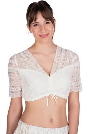 MARJO Dirndlbluse Dirndlbluse - GUSTA-FINJA- offweiß - Verkäufer: Alpenwahnsinn Tracht & Lifestyle