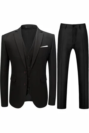 Allthemen Anzug (3 tlg, Sakko & Hose & Weste) Herren Business Anzug Slim Fit im klassischen Look - Verkäufer: