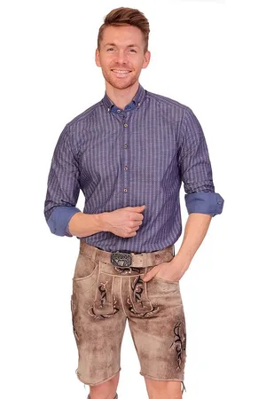 SPIETH & WENSKY Trachtenlederhose Lederhose Herren kurz - ROLLING - birke - Verkäufer: Alpenwahnsinn Tracht & Lifestyle