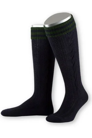LUSANA Trachtensocken Trachten Kniestrümpfe - L8995R - marine - Verkäufer: Alpenwahnsinn Tracht & Lifestyle