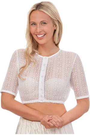 MELEGA Dirndlbluse Dirndlbluse - AGNES - , schwarz - Verkäufer: Alpenwahnsinn Tracht & Lifestyle