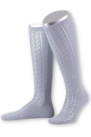 LUSANA Trachtensocken Trachtenstrümpfe Damen - L390 - anthrazit, hellblau, beere - Verkäufer: Alpenwahnsinn Tracht & Lifestyle