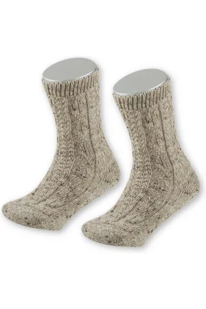 LUSANA Trachtensocken Trachten Schoppersocken - L1820T - beigemeliert, naturmeliert - Verkäufer: Alpenwahnsinn Tracht & Lifestyle