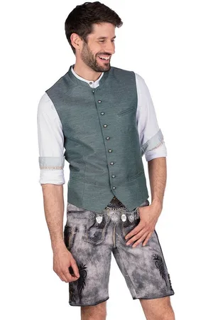 Mark Maddox Trachtenlederhose Lederhose Herren kurz - LAUSER - stein - Verkäufer: Alpenwahnsinn Tracht & Lifestyle