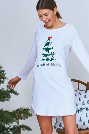 LOUIS & LOUISA Schlafanzug Sleepshirt Damen - TANNENBAUM/VIEL LIEBE DRIN - - Verkäufer: Alpenwahnsinn Tracht & Lifestyle