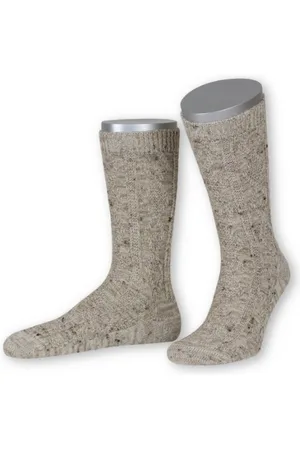 LUSANA Trachtensocken Trachtensocken - L5623 - beigemeliert - Verkäufer: Alpenwahnsinn Tracht & Lifestyle
