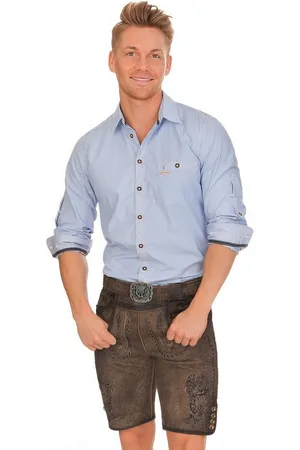 Stockerpoint Trachtenlederhose Lederhose Herren kurz - THOMAS 2 - stein - Verkäufer: Alpenwahnsinn Tracht & Lifestyle