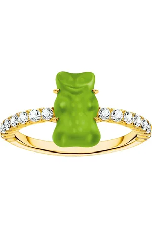 Thomas Sabo Fingerring x HARIBO Schmuck: Ring mit Goldbär, mit Kristallglas, Zirkonia (synth)