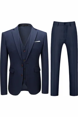 Allthemen Anzug (3 tlg, Sakko & Hose & Weste) Herren Business Anzug Slim Fit im klassischen Look - Verkäufer: