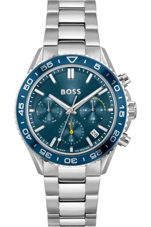 HUGO BOSS Multifunktionsuhr RUNNER FOR HER 1502754, Quarzuhr, Damenuhr, Armbanduhr, Datum, Edelstahlarmband