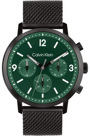 Calvin Klein Multifunktionsuhr GAUGE 25200440, Quarzuhr, Armbanduhr, Herrenuhr, Datum, Edelstahlarmband
