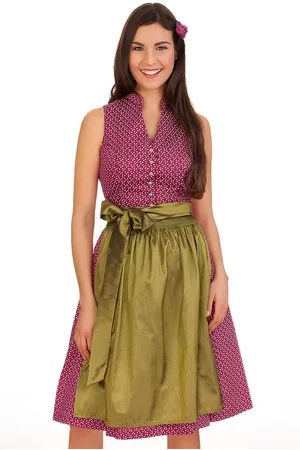 Alpenfee Dirndl Midi Dirndl 2tlg. - ARYA - beere - Verkäufer: Alpenwahnsinn Tracht & Lifestyle