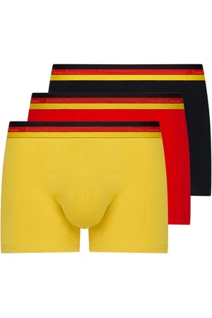 Bruno Banani Retro Pants Golden Goal (3er Pack) mit mehrfarbigem Bund