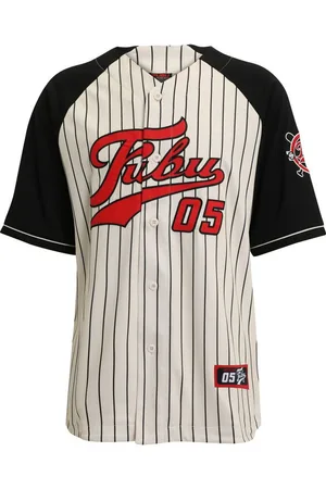 FUBU T-Shirt Herren FM231-008-1 Varsity Pinstriped Baseball Shirt (1-tlg)