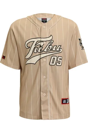 FUBU Langarmhemd Herren FM232-003-2 Varsity Pinstripe Baseball Jersey (1-tlg)