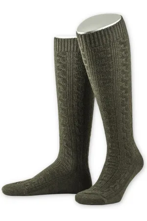 LUSANA Trachtensocken Trachten Kniestrümpfe - L340 - jägeroliv, stahlblau, trachtenbraun - Verkäufer: Alpenwahnsinn Tracht & Lifestyle