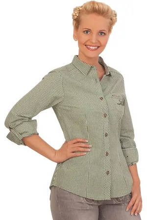 SPIETH & WENSKY Trachtenbluse Trachtenbluse - AVOCADO - pink, - Verkäufer: Alpenwahnsinn Tracht & Lifestyle