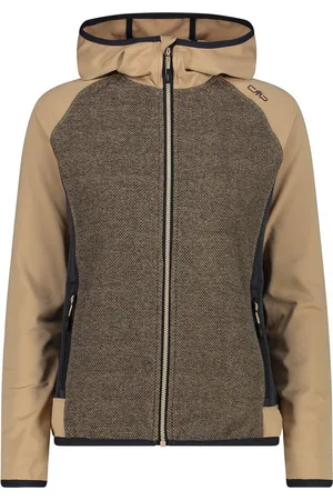 CMP Kapuzensweatjacke WOMAN JACKET FIX HOOD SESAMO-ANTRACITE - Verkäufer: SportTimm