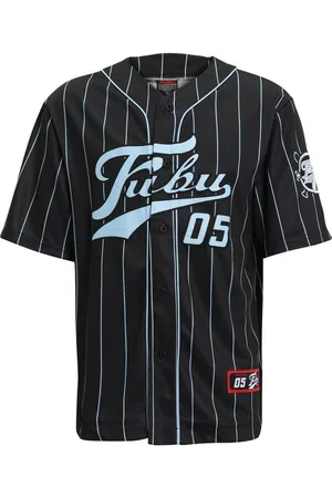 FUBU Langarmhemd Herren FM232-003-1 Varsity Pinstripe Baseball Jersey (1-tlg)