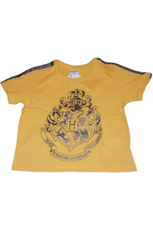 Harry Potter T-Shirt Kurzärmeligen Crop Top "Glitzerndes Hogwarts Wappen", Größen 134-164 - Verkäufer: kaufhaus-chemnitz