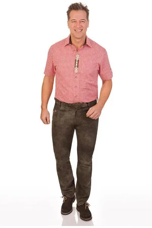 SPIETH & WENSKY Trachtenlederhose Lederhose lang - KRISTIAN - smoke - Verkäufer: Alpenwahnsinn Tracht & Lifestyle