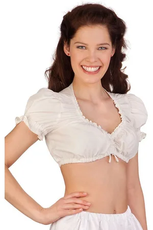 MARJO Dirndlbluse Dirndlbluse - NINE - creme - Verkäufer: Alpenwahnsinn Tracht & Lifestyle